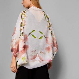 Ted baker cape silk scarf “harmony” NWT